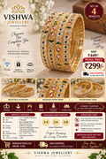 ✨ Gold-Tone Traditional Meenakari Style Bangles – Set of 4