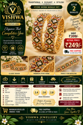 Stone Work & Enamel Gold-Tone Bangle Set | VJM07