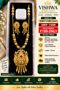Gold-Plated Traditional Designer Necklace Set