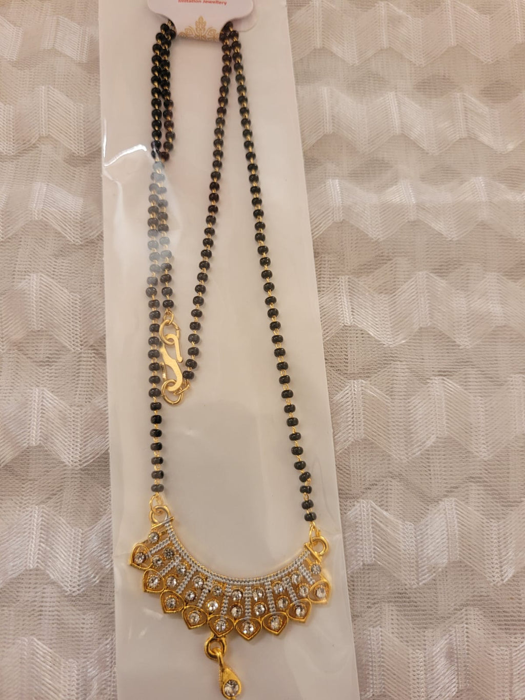 Gold-Plated Nallapusalu Necklace with Designer Pendant VIRR360