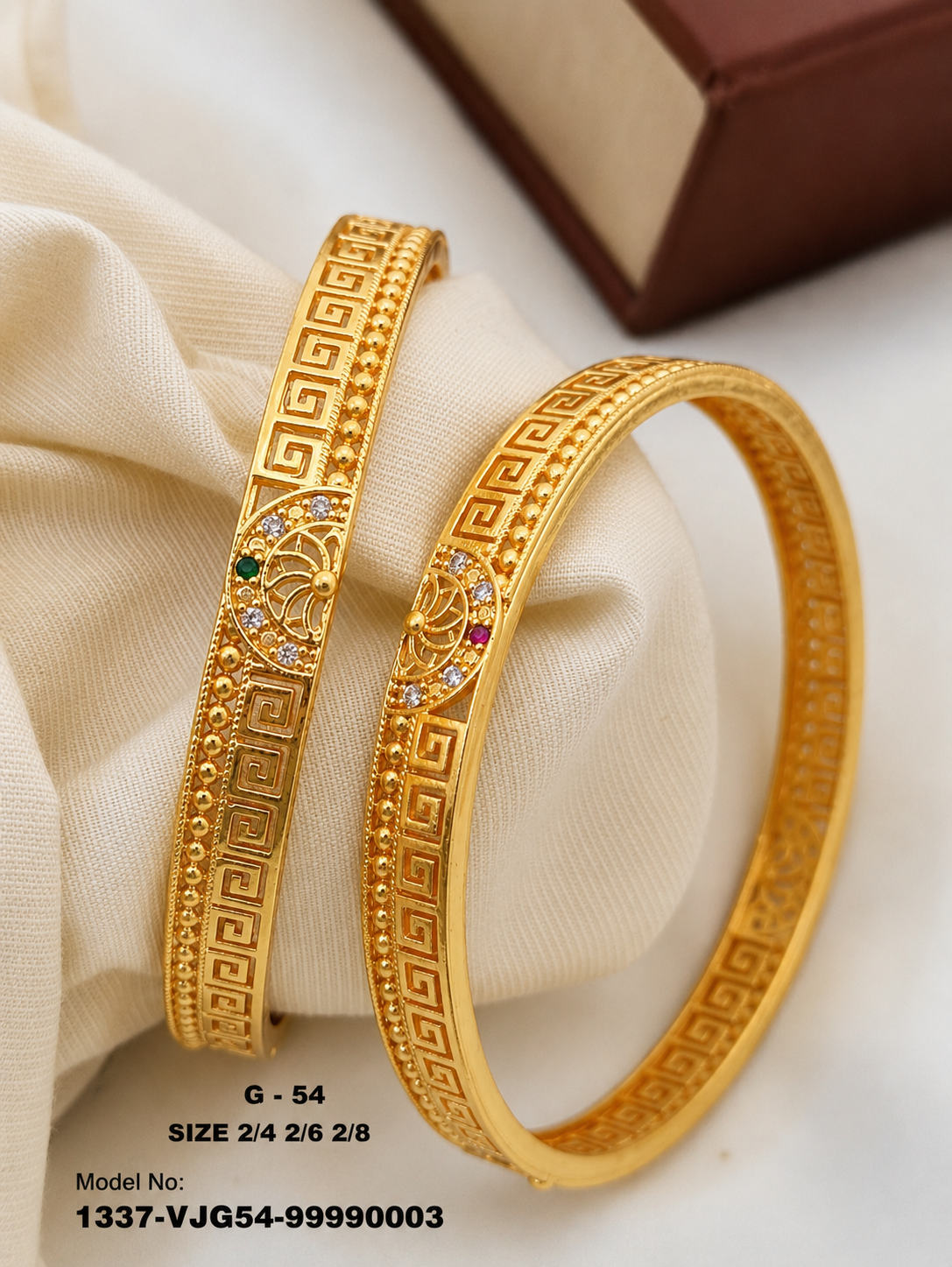 Gold-Plated Premium Designer Bangles – G-54